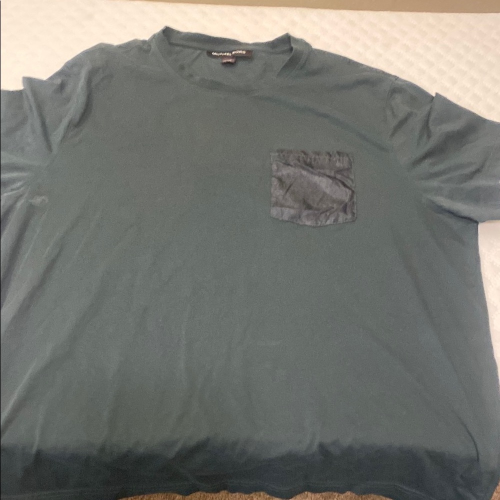Calvin Klein Green Short Sleeve Tee Minimalist Design